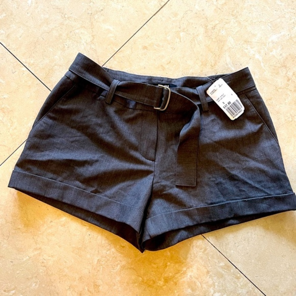 NWT Forever 21- Grey Belted Shorts-Small